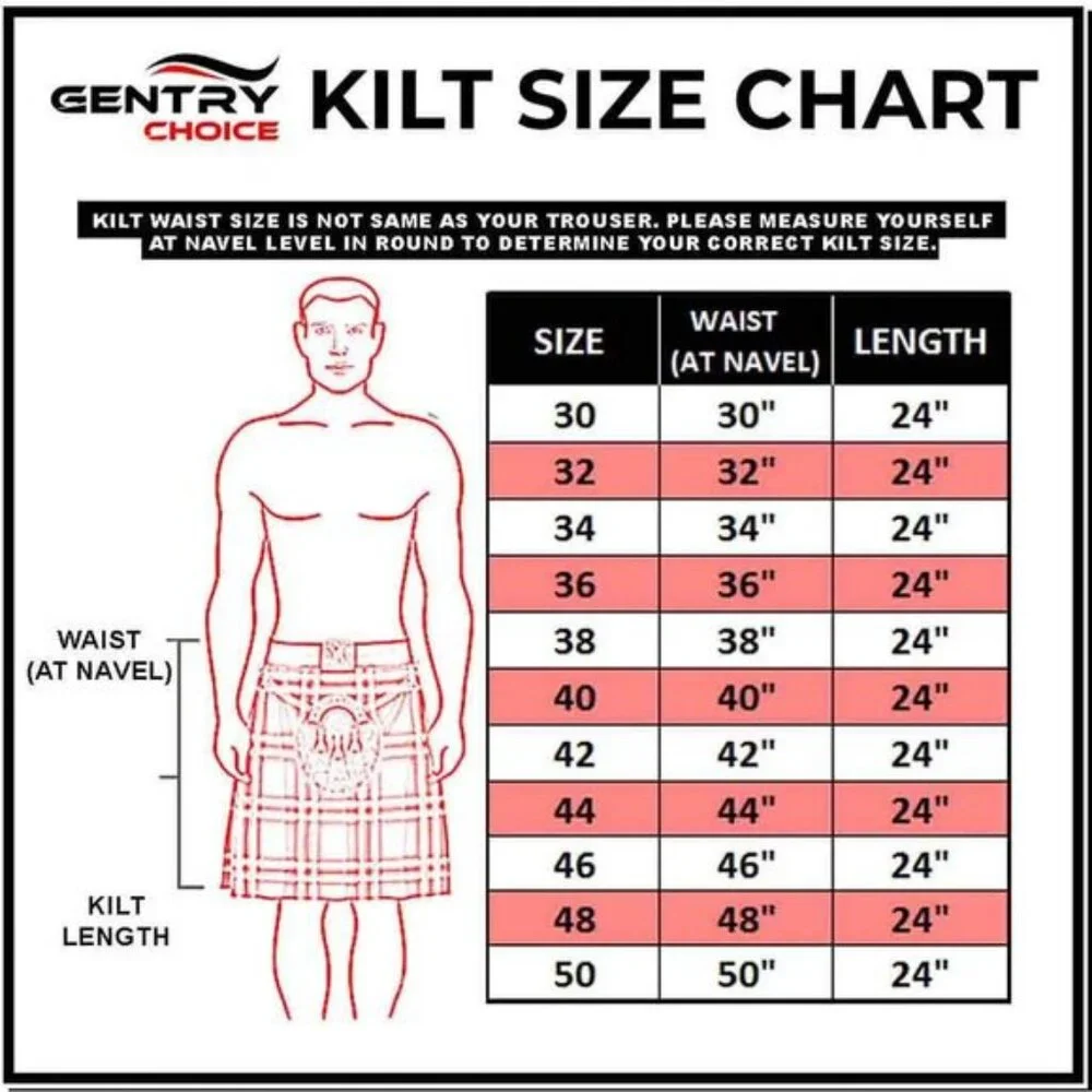 Tartan Men Kilt Pride Of Scottish Traditional Outfit Kilt High-Quality Acrylic - Picture 4 of 9